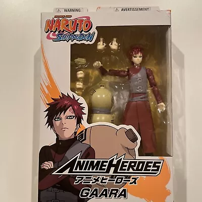 Naruto Shippuden Gaara W/ Gourd Bag - 6.5  Action Figure Bandai Anime Heroes  • $29.63