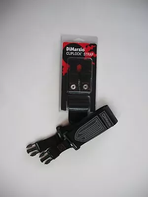 $29.99 • Buy DiMarzio John Petrucci Nylon ClipLock Strap SHORT Length DD2200JPS Red Stitch