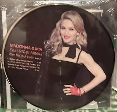 MADONNA & MIA FT NICKI MINAJ - GIVE ME YOUR LUVIN PART 2 12  Vinyl Picture Disc • £69.99