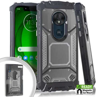 GSA Screw Metal Jacket Case For Motorola Moto G7 Play Xt1952 Gray/Black • $11.99