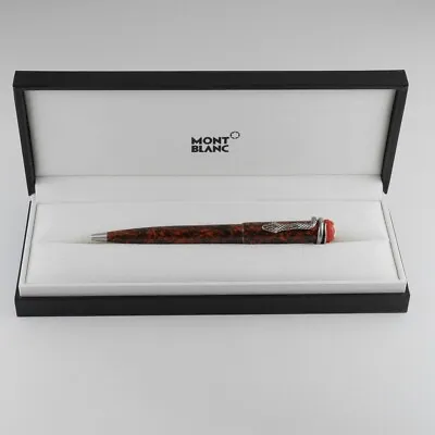 Montblanc HERITAGE Rouge Et Noir Serpent Marble Special Edition Ballpoint Pen • $699