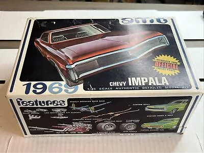 Amt 1969 Chevy Impala Ss Ht Original Box! Just Box!!! Circa 1969! Vmcp • $19.95