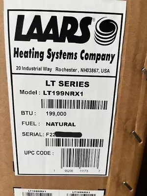 Laars LT199NRX1 199000 BTU Low NOx Tankless Res Water Heater W Recirc Pump NG • $1299