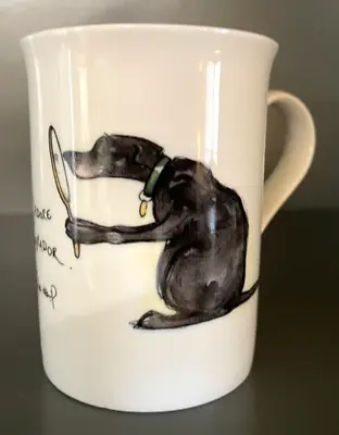 J' Adore Labrador Coffee Tea Cup Mug MINT England Royale Stratford Black Lab Dog • $15.99