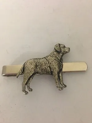 Labrador PP-D08 English Pewter Emblem On A Tie Clip (Slide) • £9.95