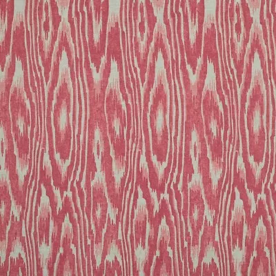 P/Kaufmann BATAM RED Cotton/Rayon Blend Wood Grain Drapery Upholstery Fabric • $16.99