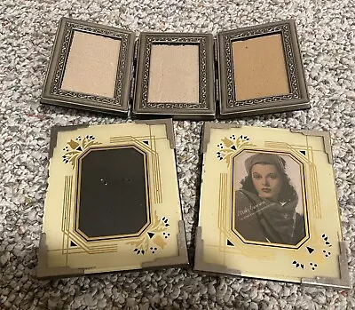 Vintage Picture Frames Ornate Gold LOT OF  5 Places For Pictures  • $10