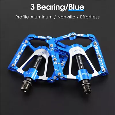 WEST BIKING Bicycle Pedals 3 Sealed Bearing Aluminum MTB Road Bike Pedal 9/16 In • $26.98