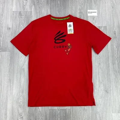 £24 • Buy Under Armour Men's Curry X Elmo T-Shirt / Red / Medium