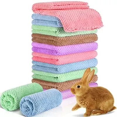 10 Pcs Guinea Pigs Blankets Hamster Fleece Cage Liners Coral Fleece Guinea Pigs • £27.84