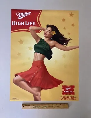 Miller High Life Pin Up Poster Hispanic Equity Chick Girl Sexy Chick Mgd Lite • $9.99