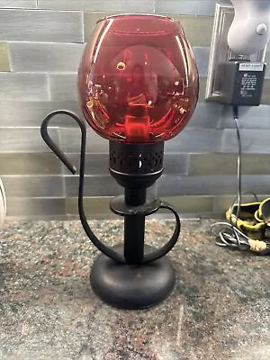 ANTIQUE MASON Candlelight Company With Red Globe • $30