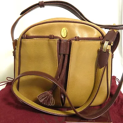 Auth Vintage Must De Cartier Crossbody Shoulder Bag Purse Brown Leather Spain • $144