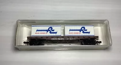 Model Power N Scale  #4004 50' Flat Car W/ 2 ACL Containers - Union Pacific  New • $17.50