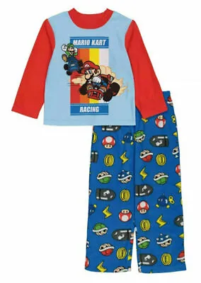 New Nintendo Super Mario Speed Top & Bottoms Pajama Set 6 8 10 • $19.95
