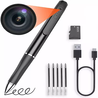 Mini Camera Pen Pocket Sport Digital Voice Video Recorder Micro Cam Security 32G • $59.98