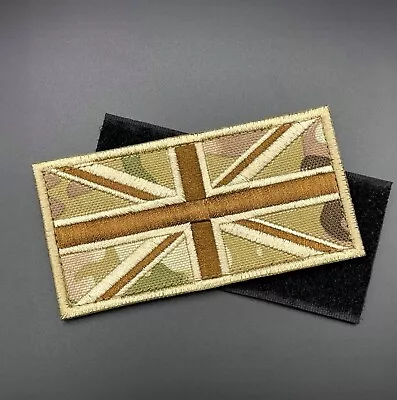 MTP Camo Union Jack Patch Hook & Loop British Army Military Tactical UK GB Flag • £3.99