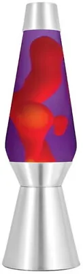 Lava® Lamp Grande 27  - Yellow Wax/Purple Liquid/Silver Base & Cap [New ] Deco • $114.99