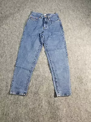 Vintage PEPE Jeans Mens 29 Blue Denim Stone Washed Tapered Leg Pants 80s 90s • $16.80