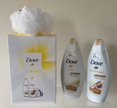 Dove Perfect Pampering Duo Gift Set With Luxury Shower Puff • £5.99