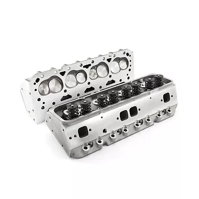 Complete Aluminum Cylinder Heads SBC Chevy 350 190cc 64cc 2.02/1.60 - Straight • $668.42