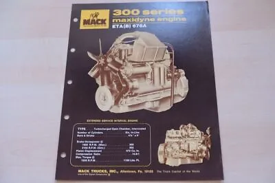 214813) Mack Truck - Maxidyne 300 Diesel - Brochure 08/1975 • $10.60