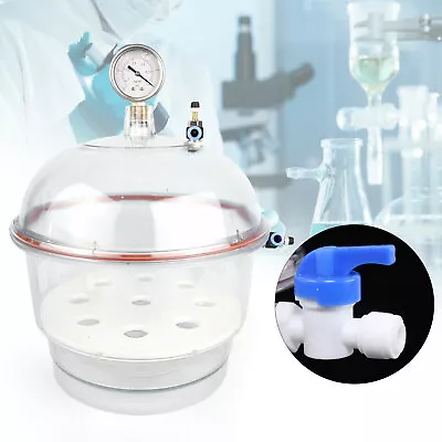 $59 • Buy 1x Desiccator Vacuum Polycarbonate Vacuum Desiccator Labs Dessicator Dryer 150mm