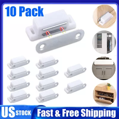 10Pcs Magnetic Cabinet & Door Latch/Catch Closures Kitchen Cabinet Cupboard US • $7.30