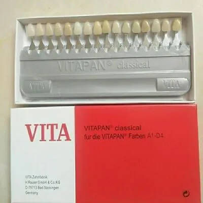 Dental VITAPAN 16 Colour Tooth Shade Guide Classical  FIRST COPY Teeth Whiten • $17.99