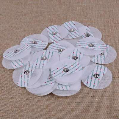 50Pcs Disposable Replacement Electrode Pads For ECG EKG Machine Patient Monitor • £10.03