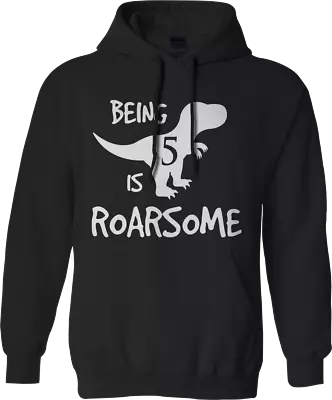 £16.99 • Buy Personalised Custom Dinosaur T-rex Birthday 2021 Hoodie Age Number Kids Gift TOP