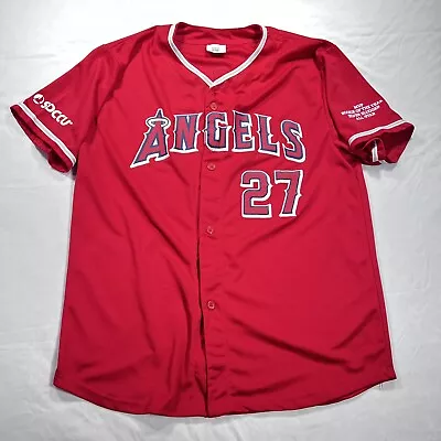 Mike Trout California Angels SGA-Stadium Giveaway Red Jersey-Size XL • $19.97