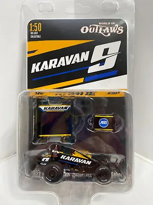 World Of Outlaws 2023 Kasey Kahne #9 Karavan Fuelme Sprint Woo 1/50 Car • $16.99