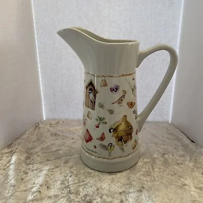 Marjolein Bastin Birds Themed Pitcher By Hallmark  10” Excellent Condition • $30