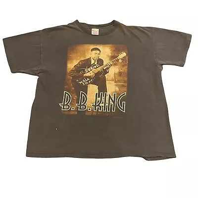 Vintage 1996 B B King Beale Street Memphis Concert Tour T Shirt Sz 2XL RARE Band • $60