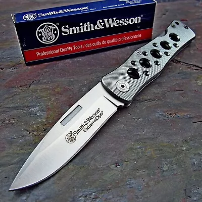 Smith & Wesson ExtremeOps Slim Design Lockback Folding Pocket Knife Everyday EDC • $0.99