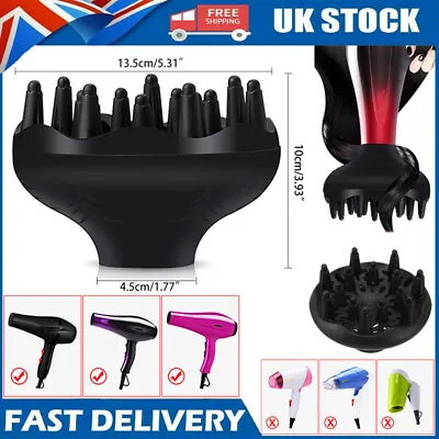 1/2Pc Hairdressing Blower Styling Salon Curly Hair Dryer Diffuser Head Cover NEW • £6.74