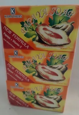 K. Brothers Papaya BHA+C New Formula Skin Lightening Soap 135g (Pack Of 6) • $25