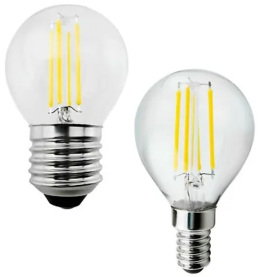 G45 LED Filament Bulb E27 E14 Warm White 4W 6W Edison Decorative Retro Vintage • £7.68