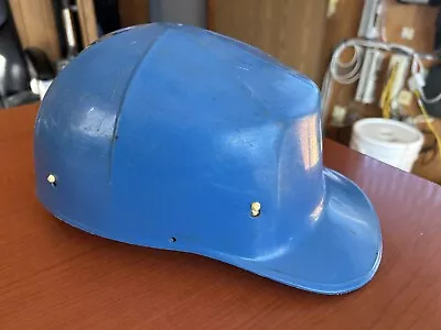 VINTAGE ED Bullard MK 2 Hard Boiled Bump Cap Hard Hat W/ Liner Early Model Blue • $35