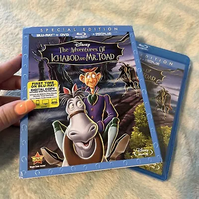Disney The Adventures Of Ichabod And Mr. Toad Blu-ray DVD 2-Disc Set NEW W/ Slip • $11.25