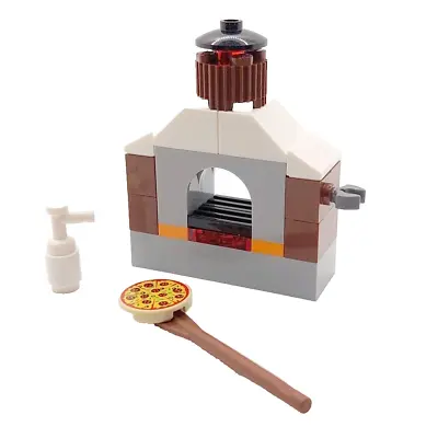 LEGO Garden Pizza Oven & Peel Paddle & Mayo Minifigure Furniture Diner Cafe • $7.05
