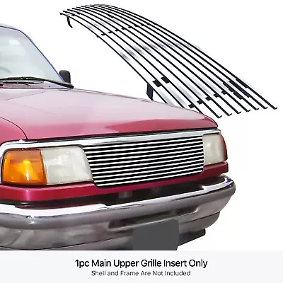 Fits 1993-1997 Ford Ranger 2WD Upper Stainless Steel Billet Grille Grill Insert • $47.99