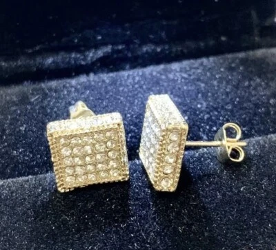 $2.99 • Buy One Piece Fashion Men Stud Earrings Zirconia Micro Earrings Hip-hop Jewelry