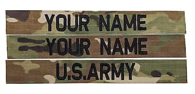 3 Piece OCP Multicam (Scorpion) ARMY Name Tapes **(SEW-ON)** • $7.99