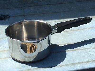 £7.99 • Buy Vintage 1970 Prestige 15cm Stainless Steel Saucepan With A Copper Bottom