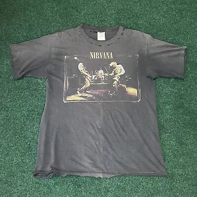 Vintage Nirvana T Shirt 1996 Muddy Banks Size L • $499.99