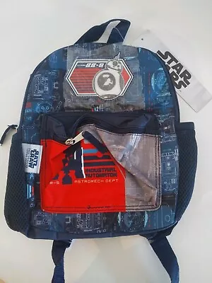 Adorable New With Tags Disney Star Wars BB8 R2d2 Mini Backpack Toddler Bag • $9.59