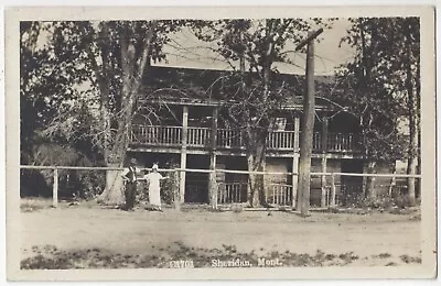 1917 Sheridan Montana - REAL PHOTO Hotel - Vintage Postcard • $15