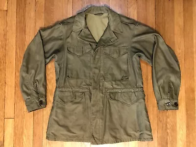 WW2 US Army USGI M1943 M43 370C OD Green Field Jacket Size 38? CLEAN • $279